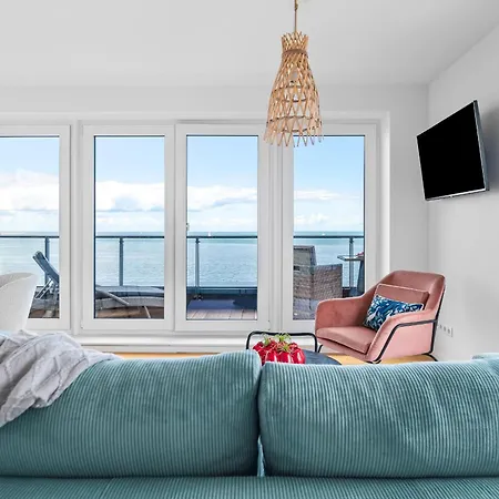 Blue Sky - Exklusives Penthouse Mit Freiem Blick Auf Ostsee Apartament